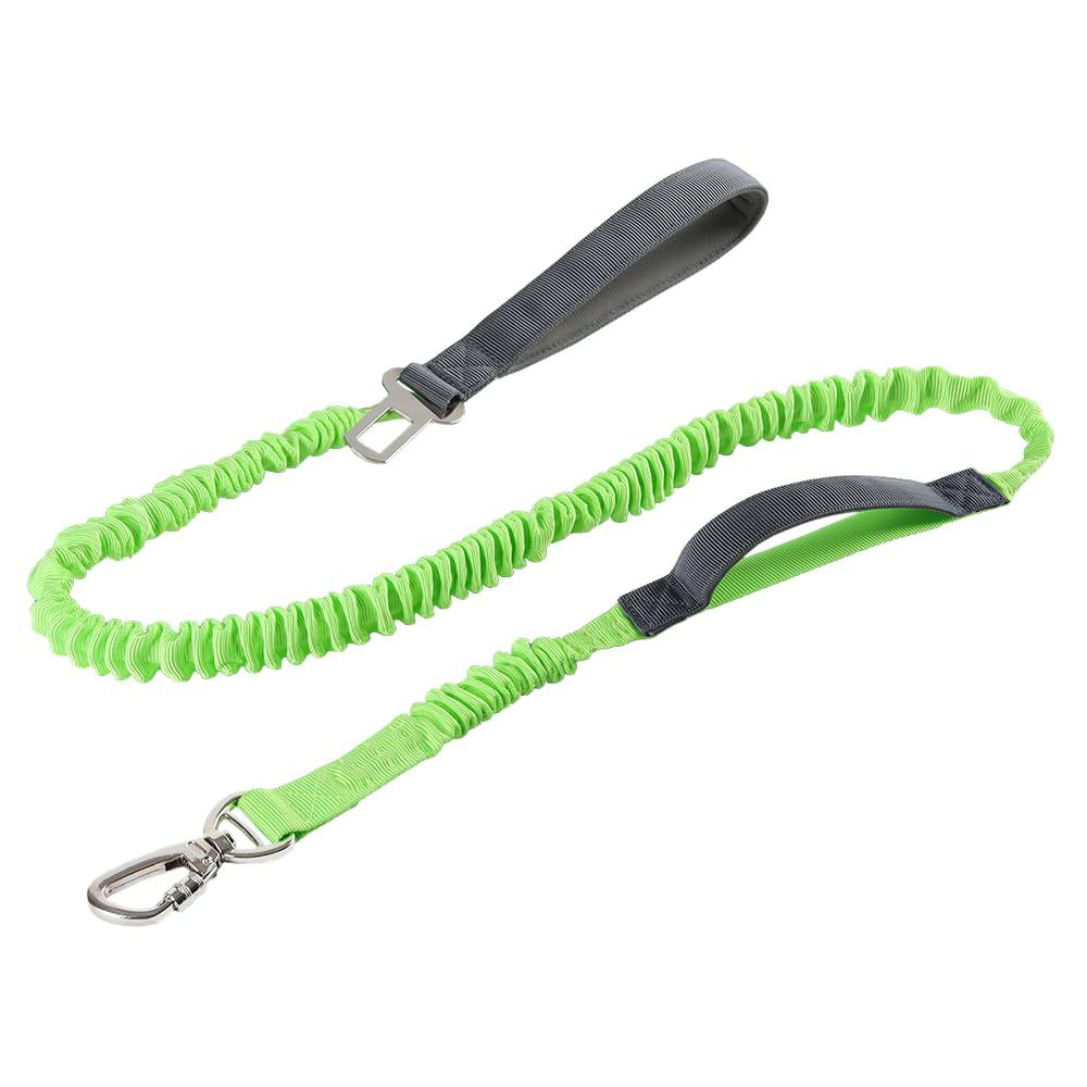 Dog Leash Elastic, No-Pull Seatbelt Heavy Duty, Shock Absorbing for Small