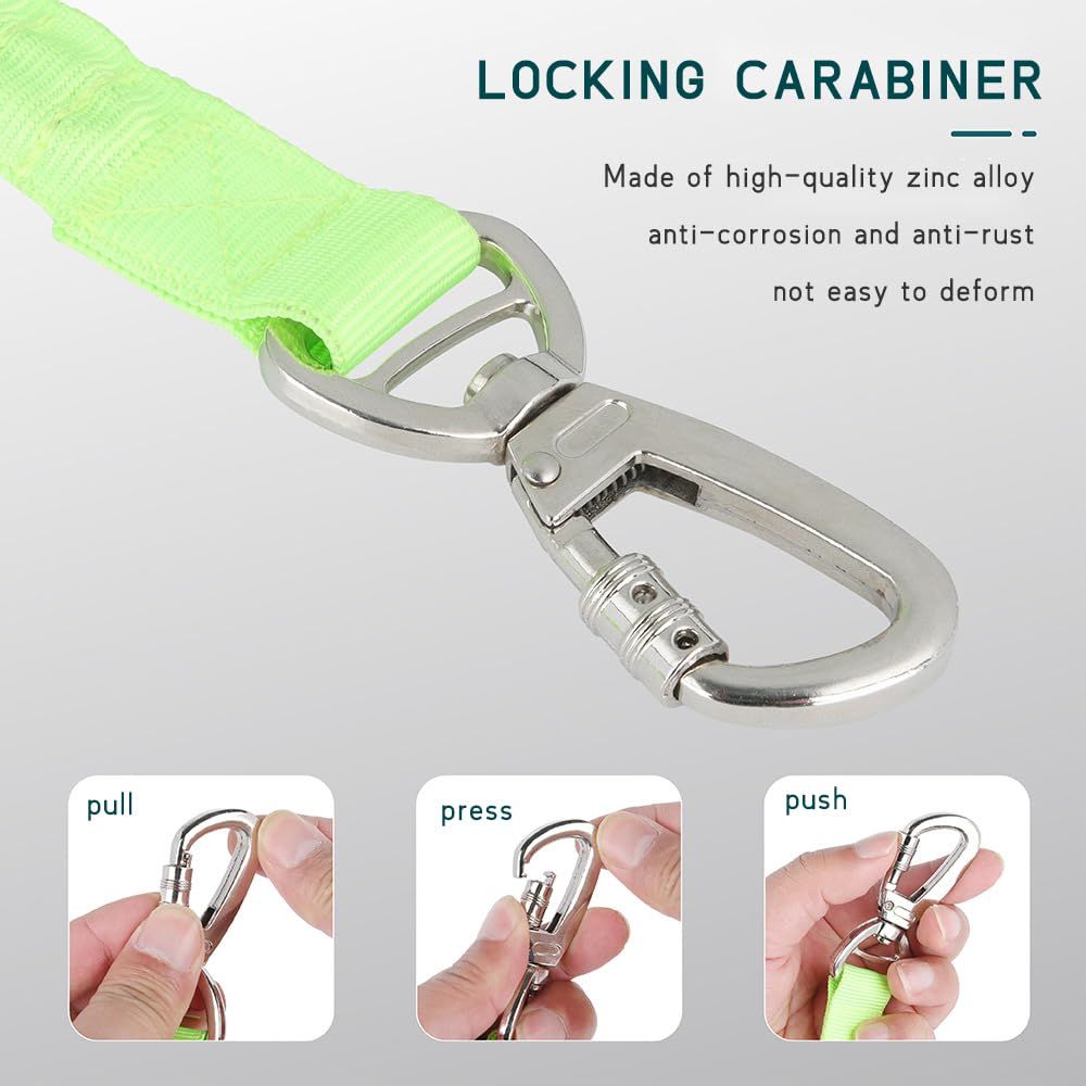 Dog Leash Elastic, No-Pull Seatbelt Heavy Duty, Shock Absorbing for Small view 4