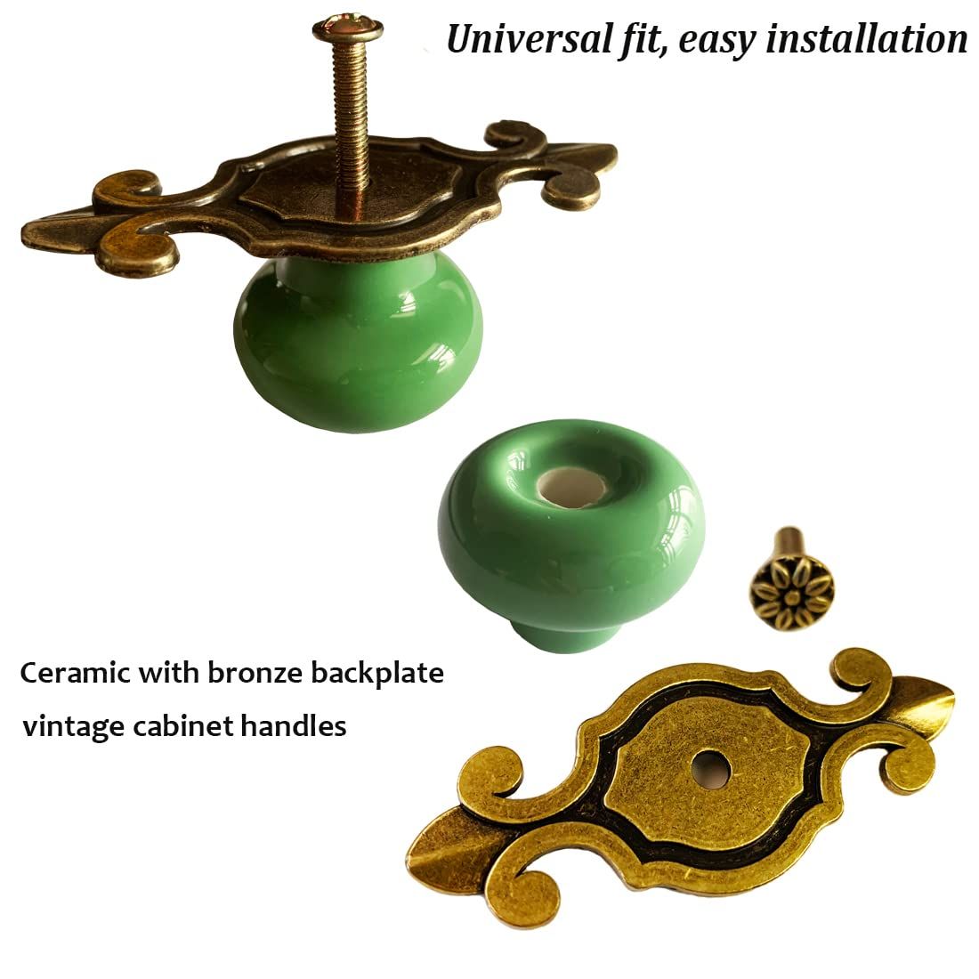 Ceramic Retro Cabinet Knobs view 2