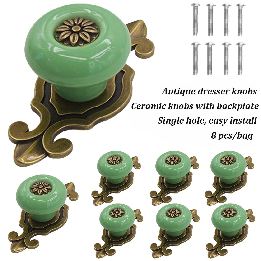 Ceramic Retro Cabinet Knobs view 4