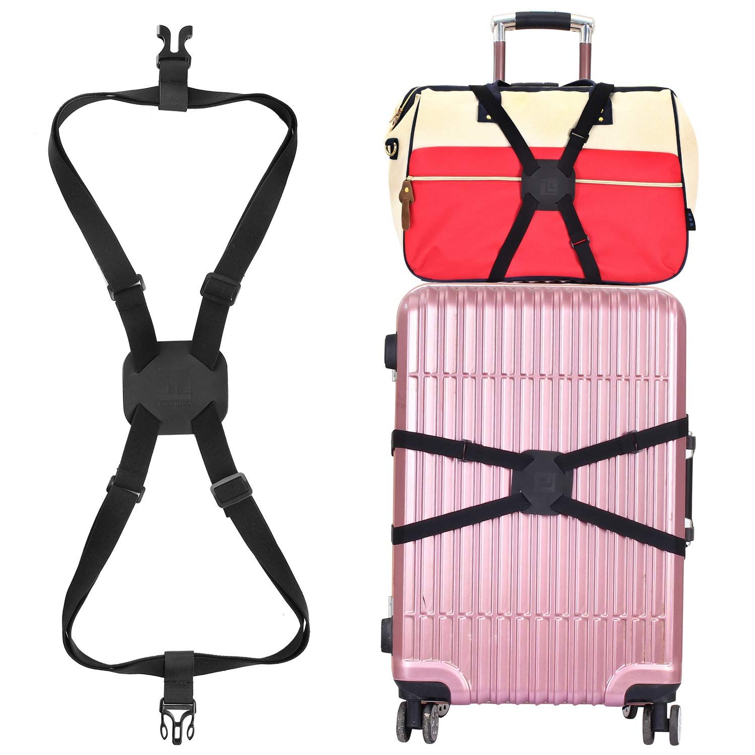 Luggage Straps Bag Bungees for Add a Bag Easy to Travel Suitcase Elastic Strap