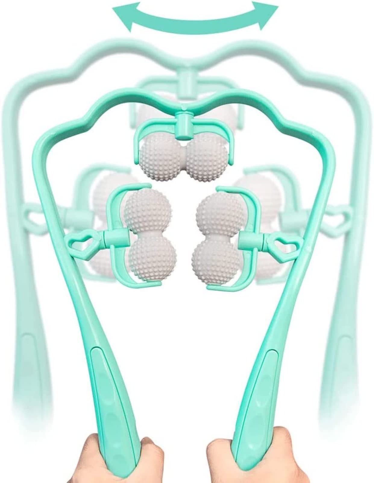 Roller Massager for Pain Relief deep Tissue - Handheld Shoulder Massager Tool view 2