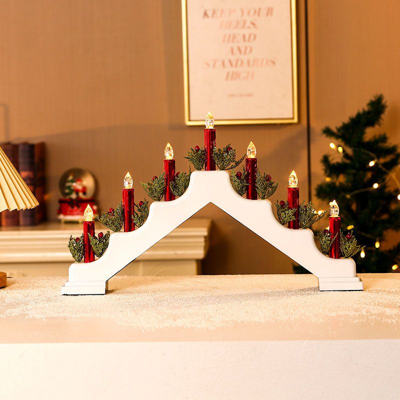 Christmas Holder Festival Decoration Holiday Table LED Window Decorations view 4