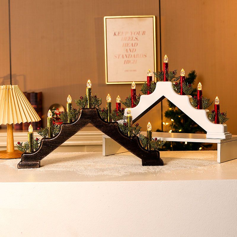 Christmas Holder Festival Decoration Holiday Table LED Window Decorations view 5