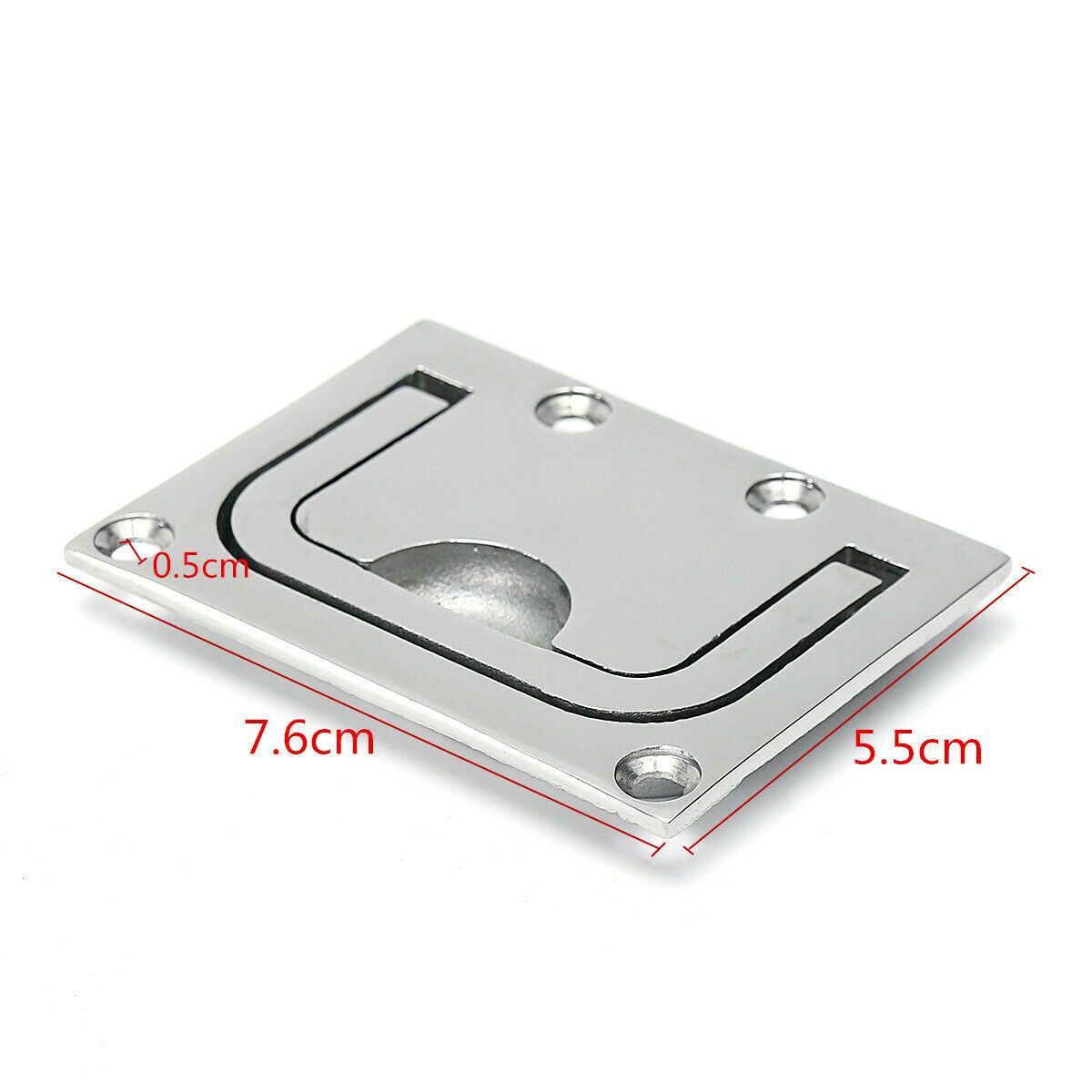 Boat Flush Hatch Locker, Stainless Steel Boat Recessed Hatch Flush Pull Handle view 2