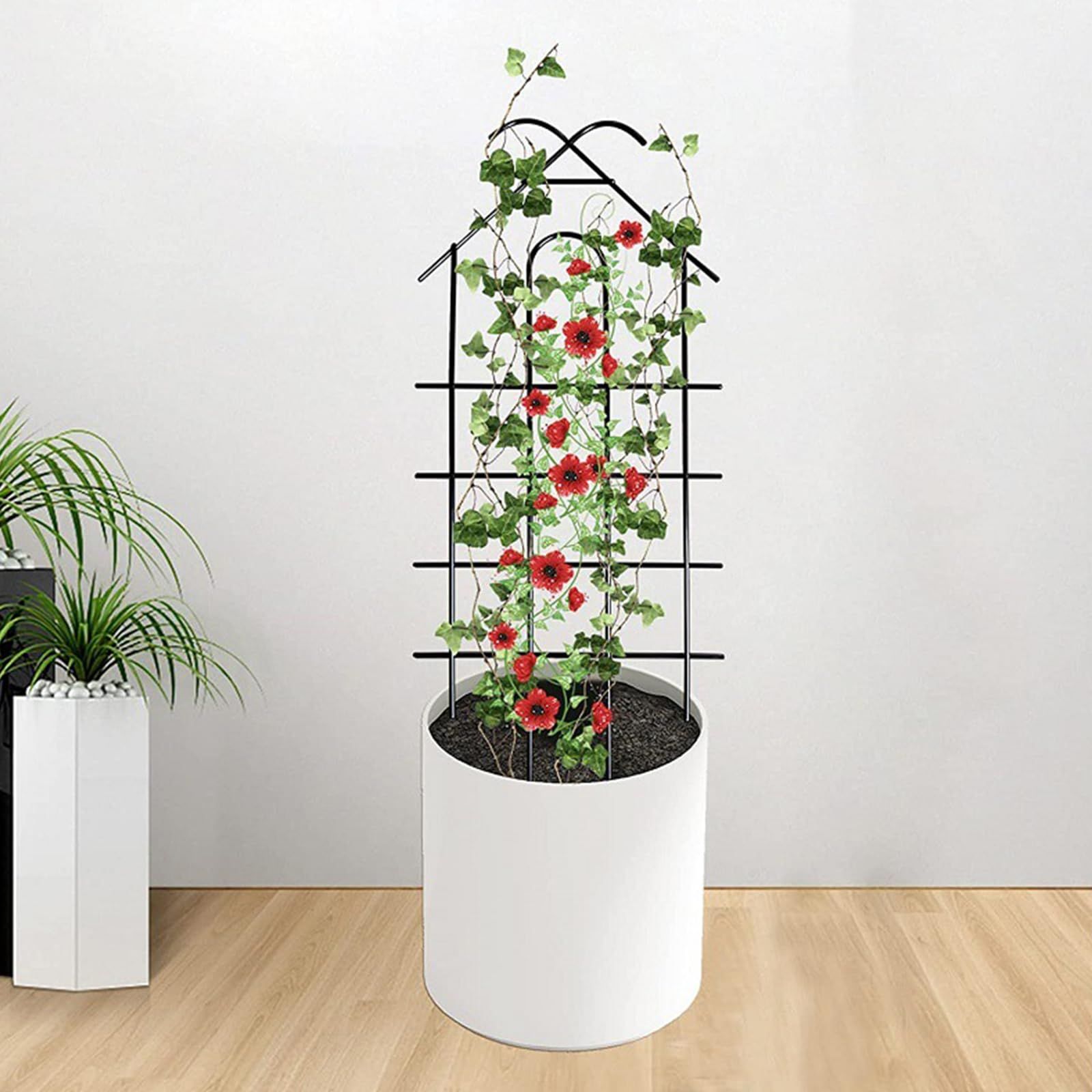 Plant Stand Plaids Metal Plant Trellis Small Plant Trellis Climbing Up Support view 4
