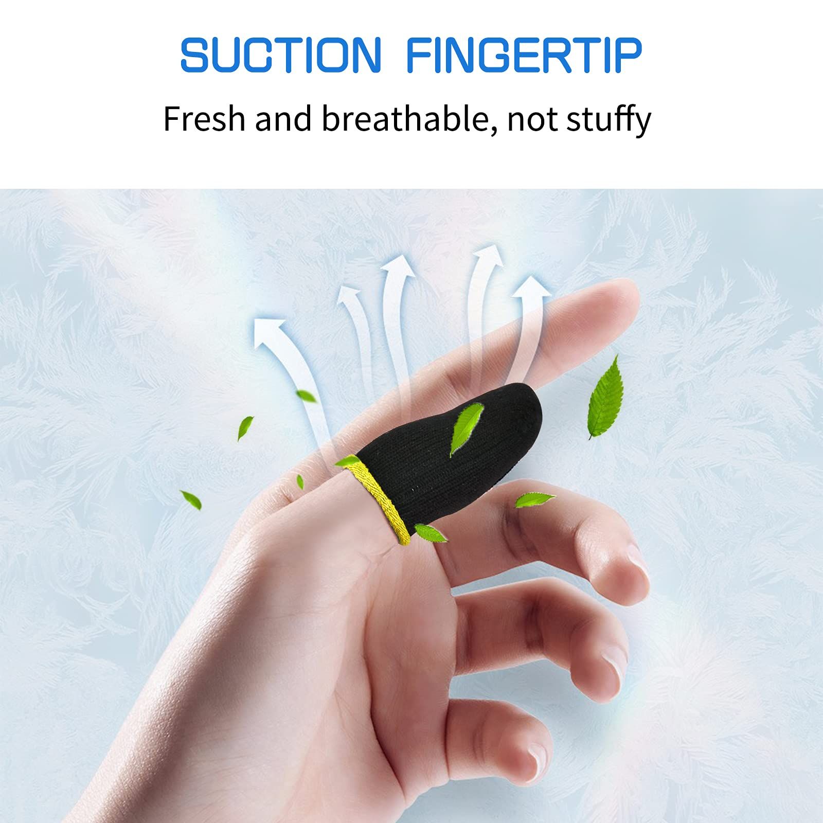 Game Finger Sleeve Sets,[10 Pack]Mobile Finger Thumb Sleeve Touch Screen view 3