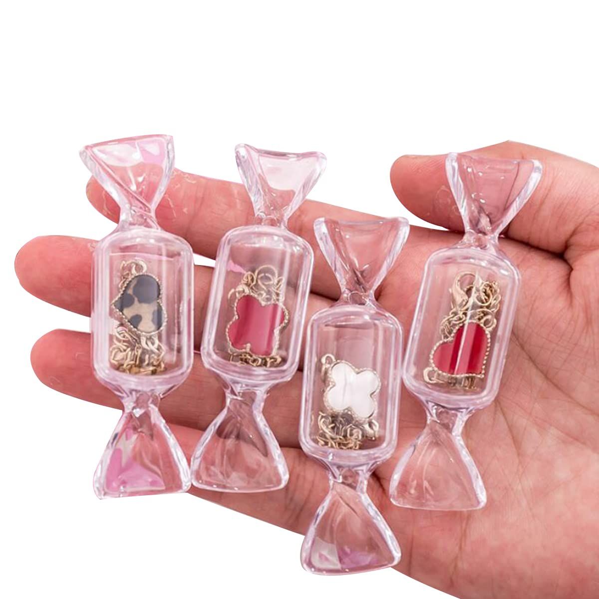 50Pcs Candy Shaped Jewelry Box Mini Candy Jewelry Organizer For Travel Jewelry view 5