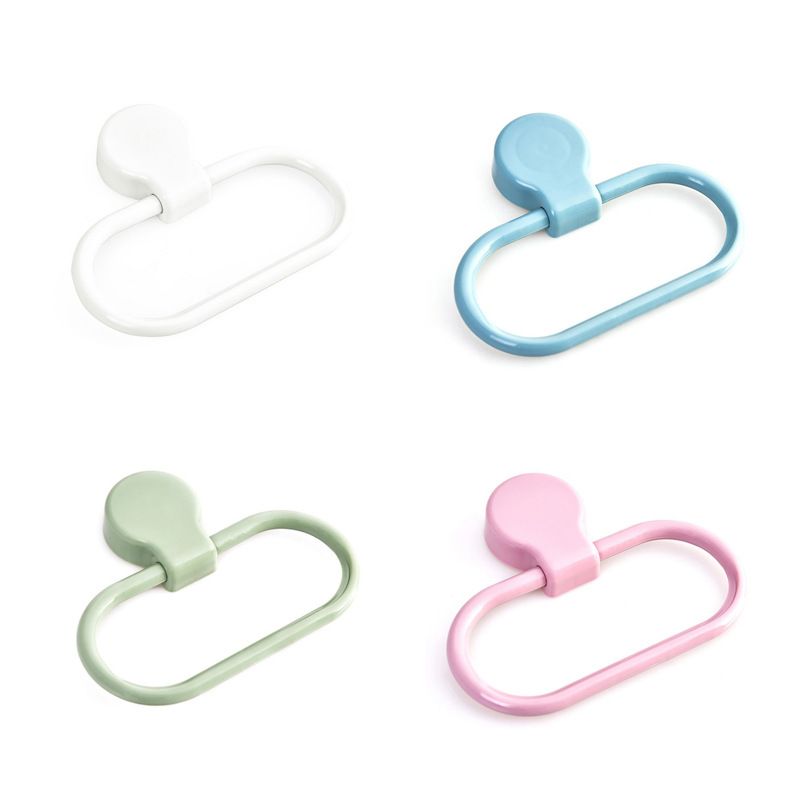 Oval Towel Hanger Adhesive Hand Towels Holder Hand Towel Holder for Bathroom — image 1