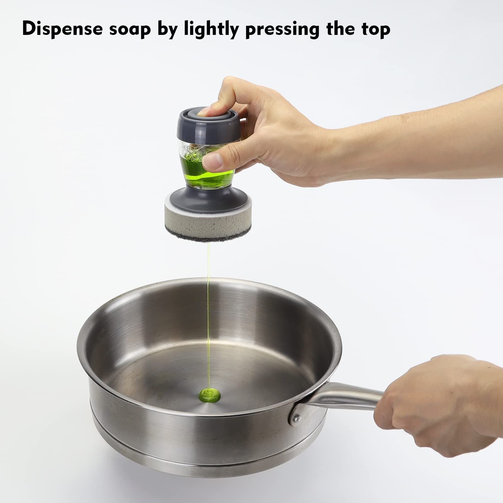 Dish Brush with Soap Dispenser view 3