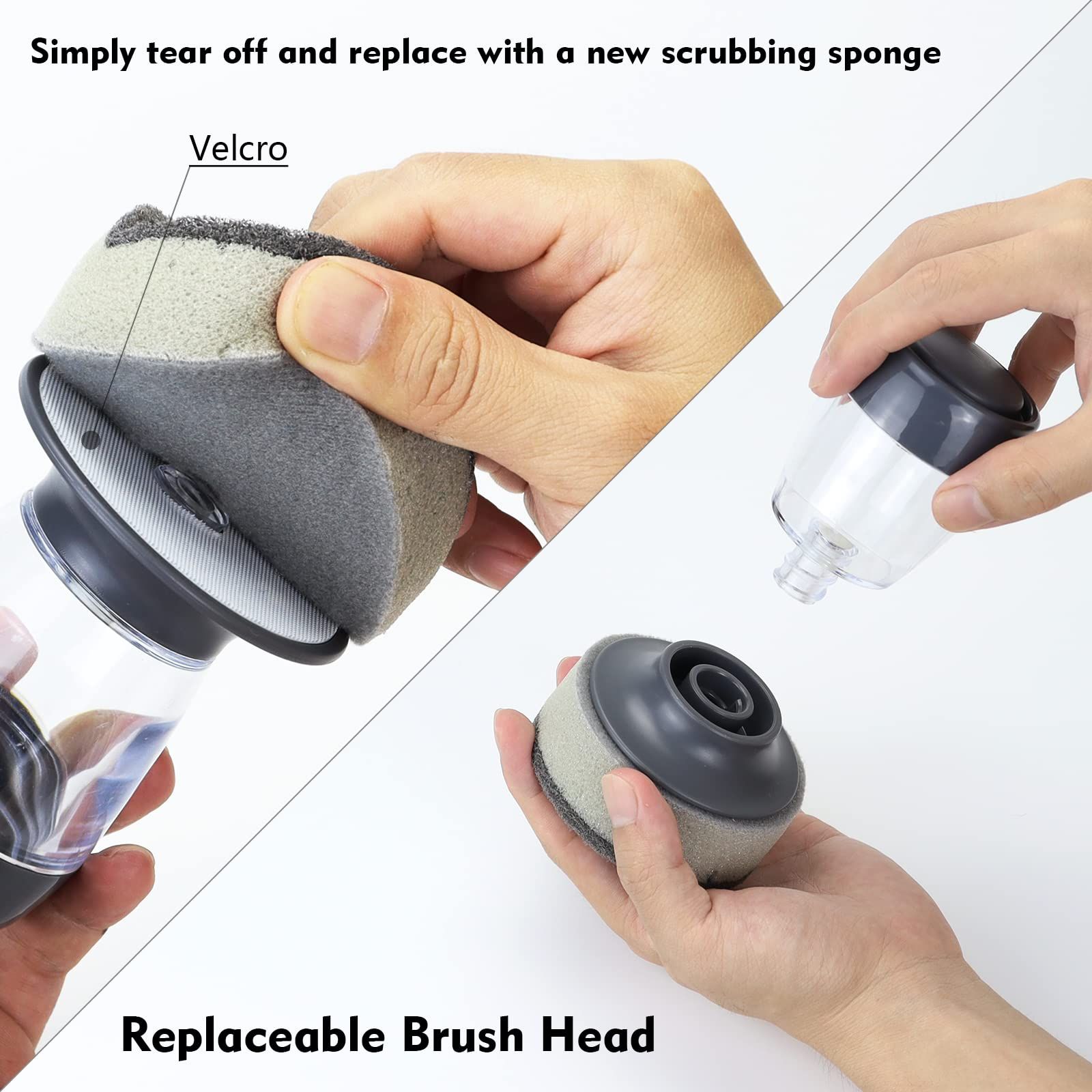 Dish Brush with Soap Dispenser view 4