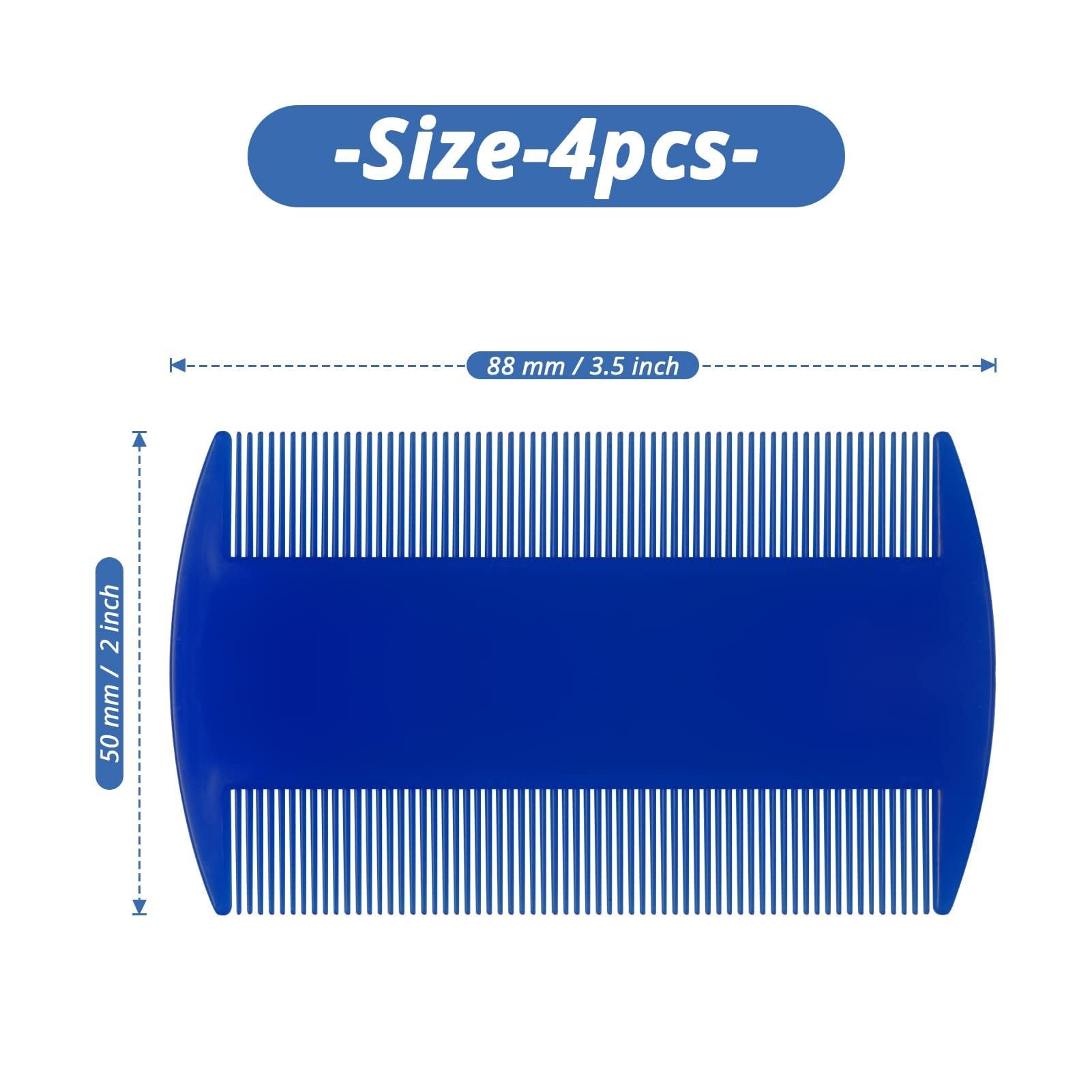 4 Pack Double sided Pet Combs view 3