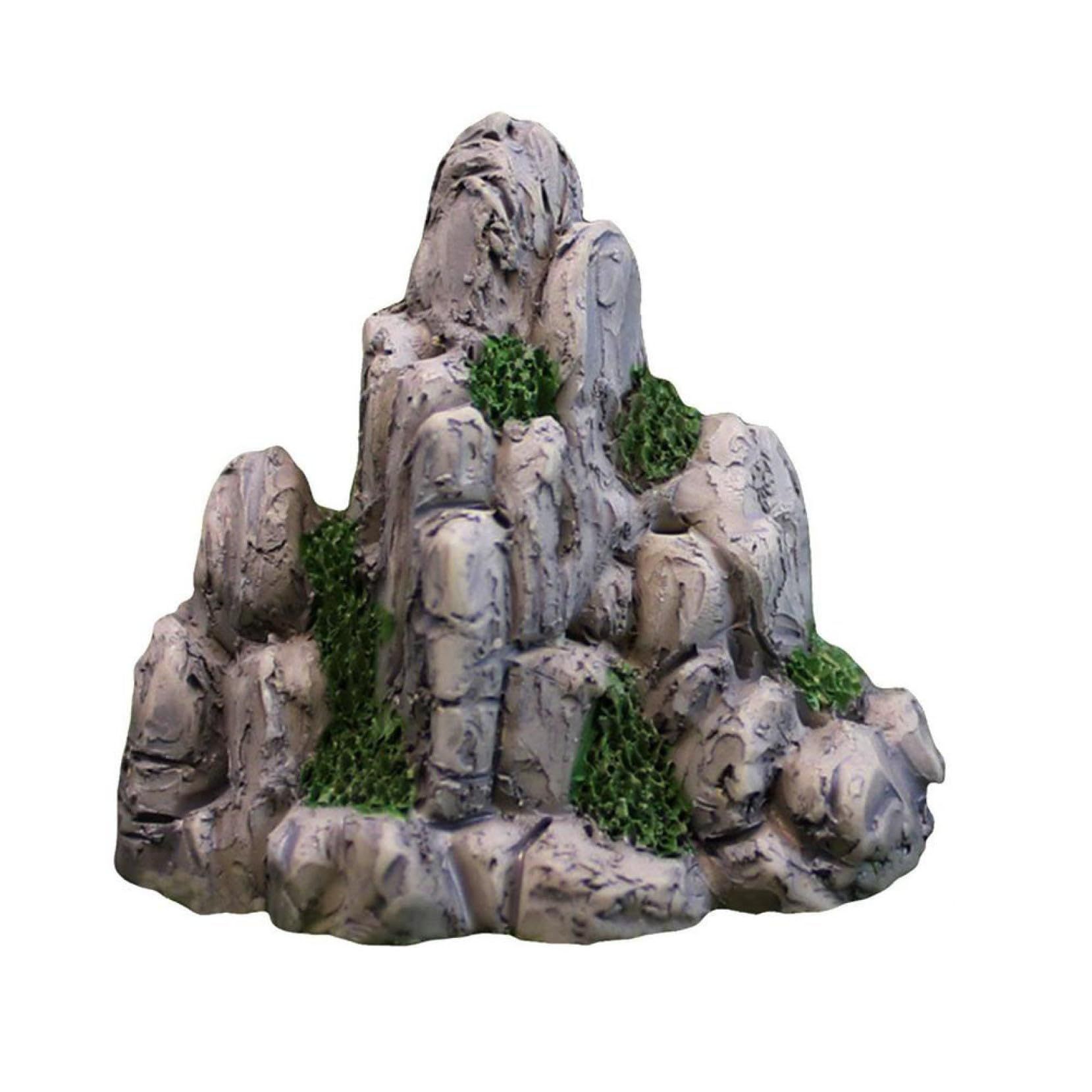 2 pcs Aquarium Ornaments Mountain View Landscape Shaped Resin Classical view 2
