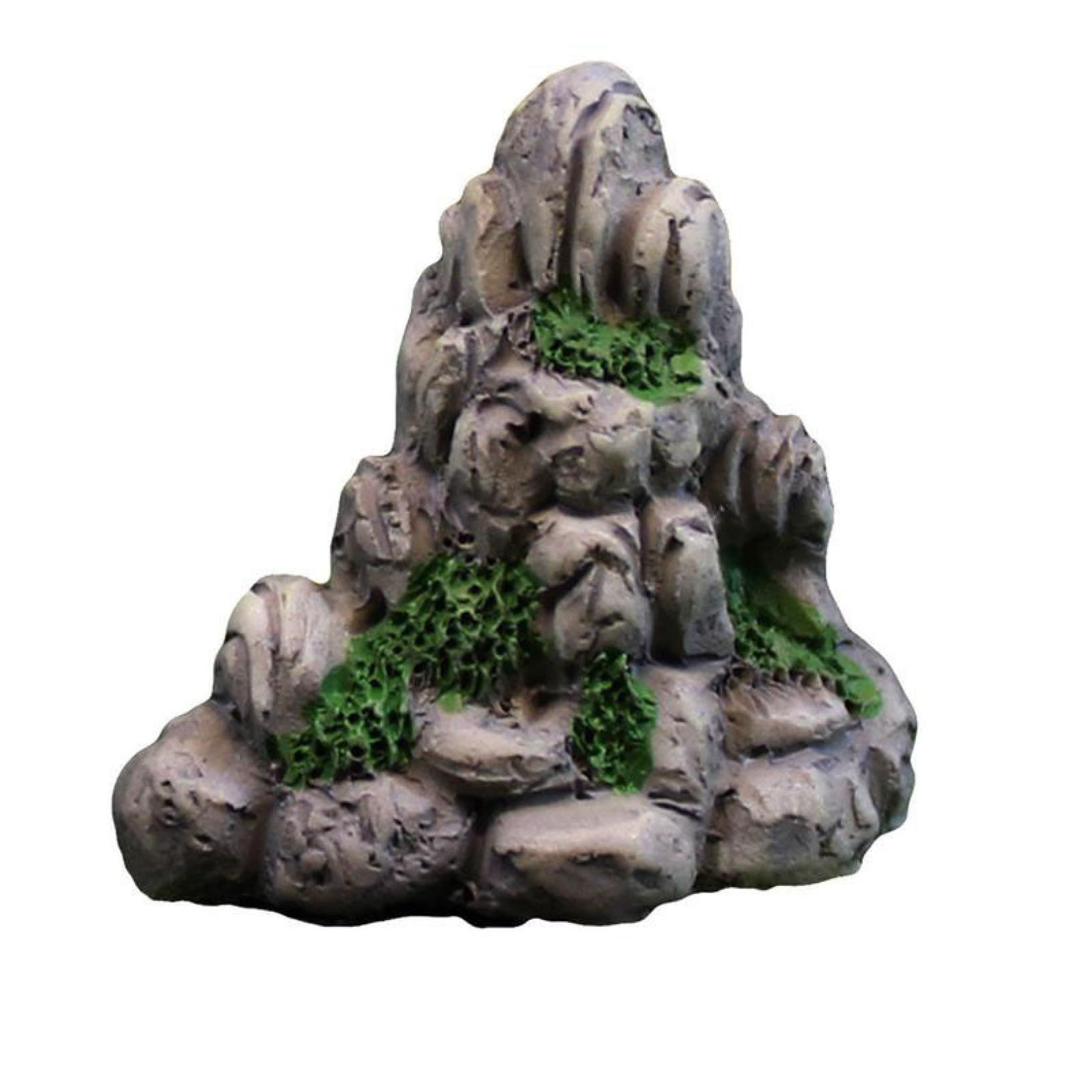 2 pcs Aquarium Ornaments Mountain View Landscape Shaped Resin Classical view 3