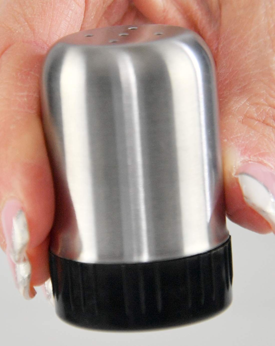 Stainless-Steel Salt & Pepper Shaker Set view 4