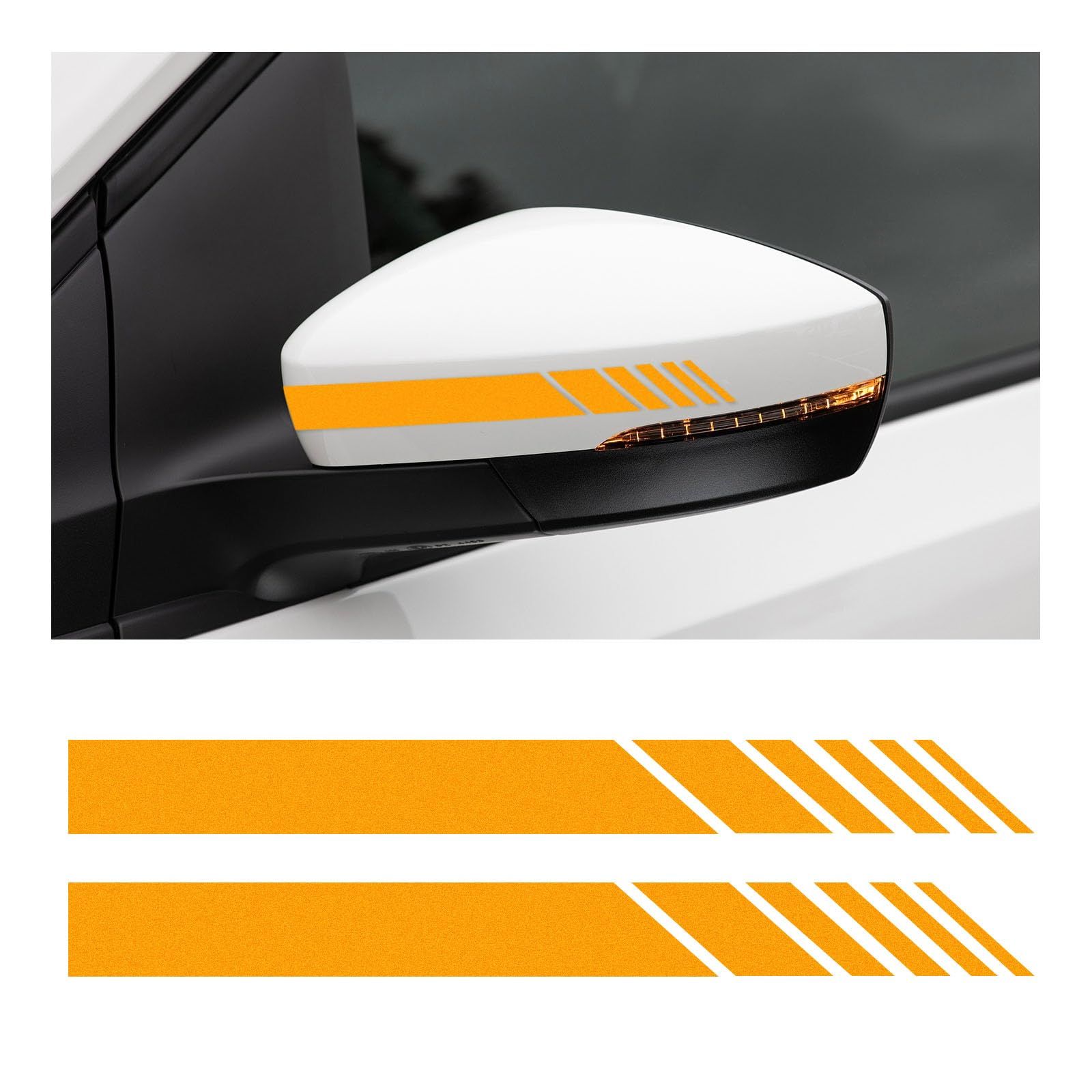 2 PC Rearview Mirror Sticker — image 1