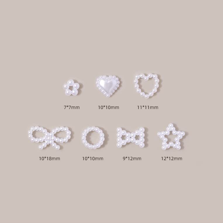 White Pearls Nail Charms view 5