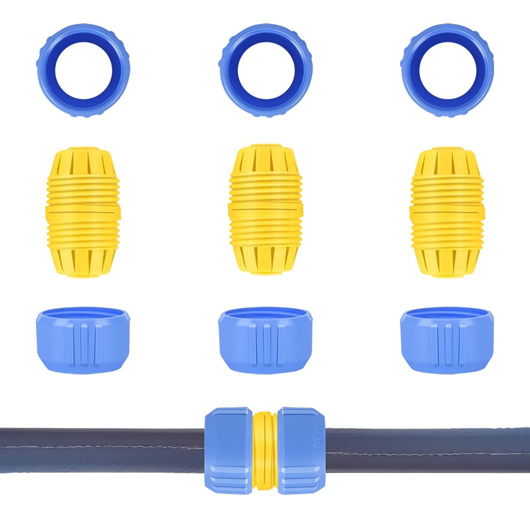 3pcs Hose Repair Kit Hose Connector Hose Fitting Water Repair End Hose Mender — image 1