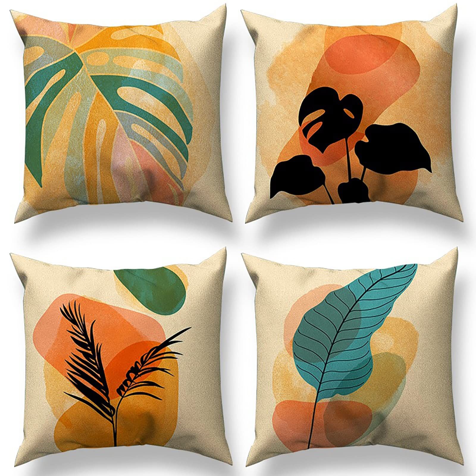 Boho Throw Pillow Covers Abstract Art Farmhouse Pillow Cases Modern Minimalism