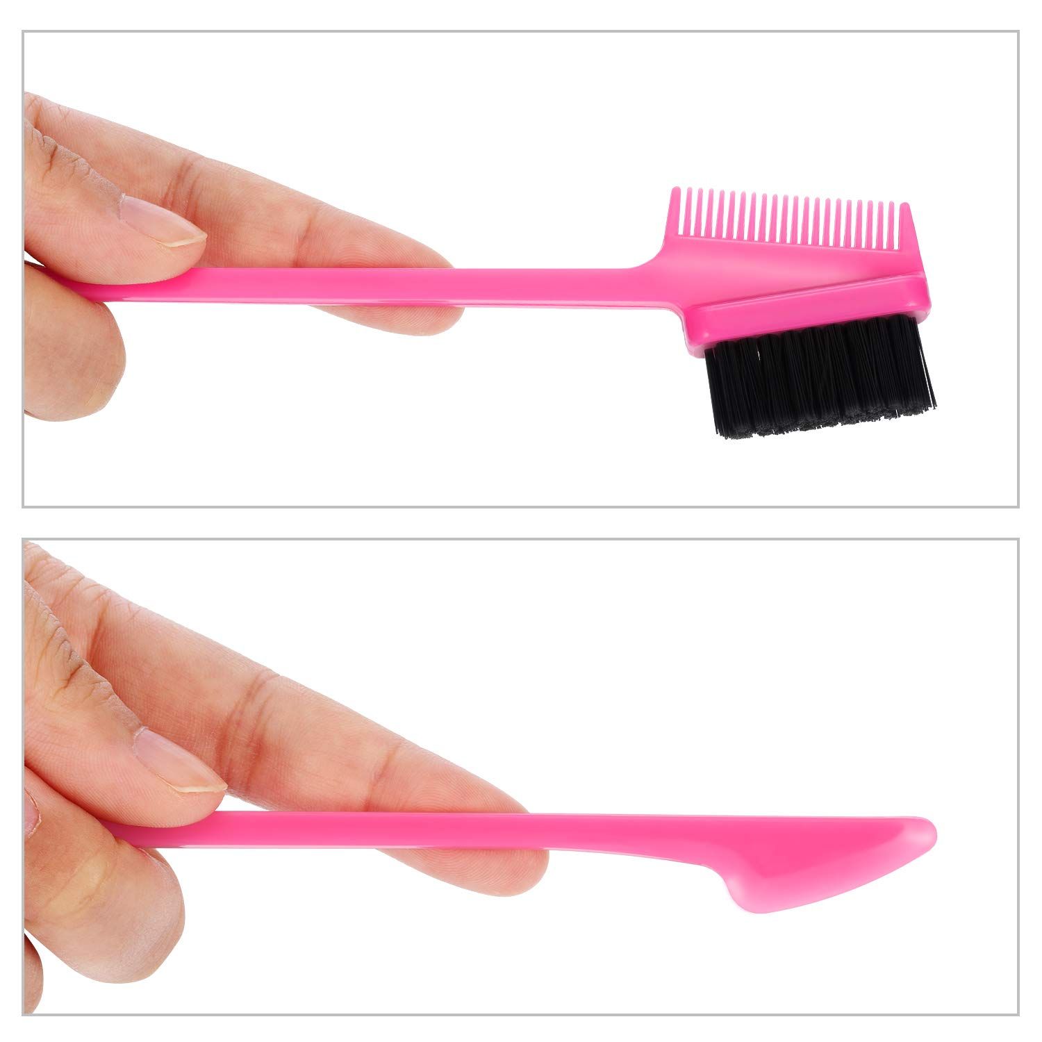 6 Pieces 3 in 1 Hair Edge Brush Double Sided Hair Comb Pack Smooth Brush Comb view 5