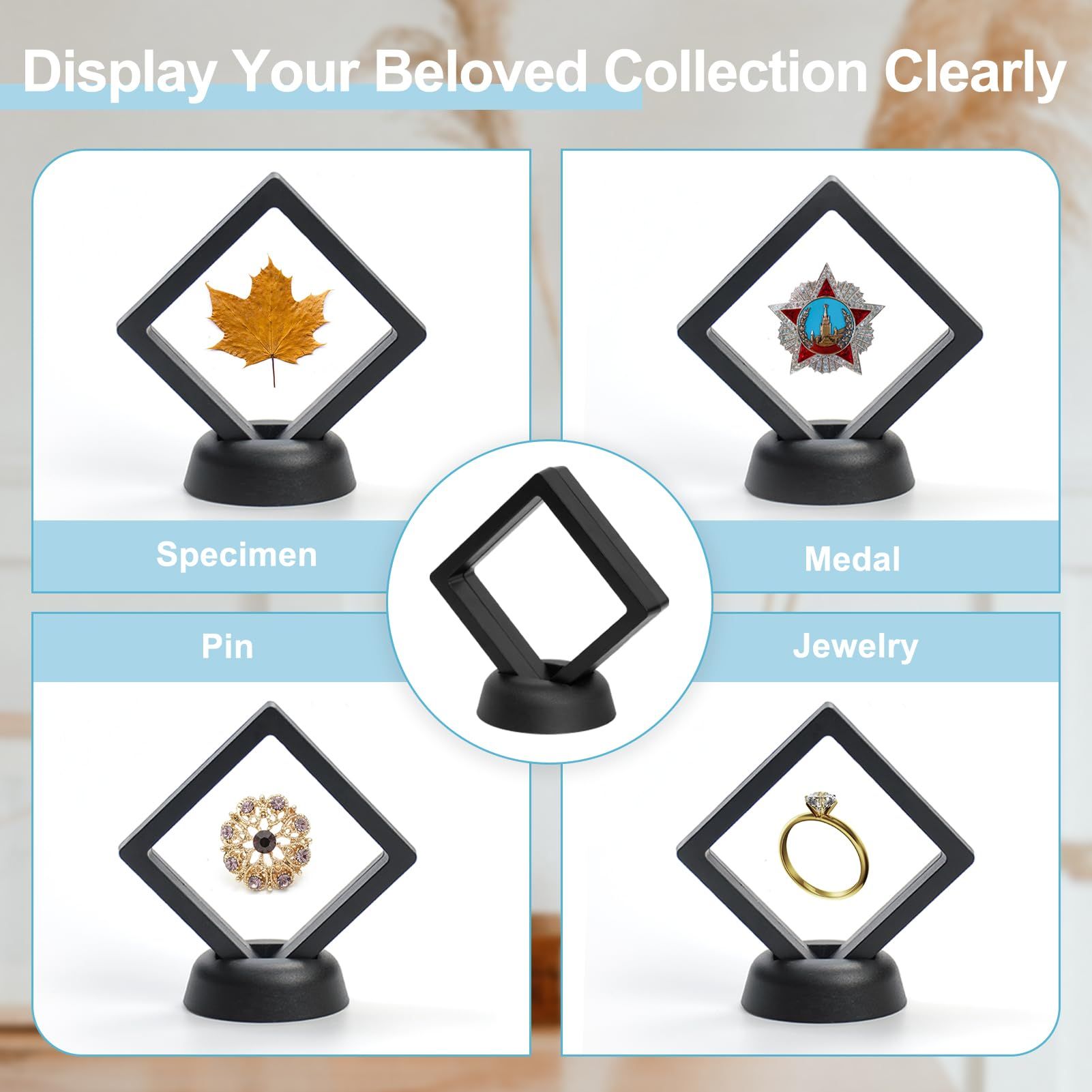 3D Floating Display Case view 2