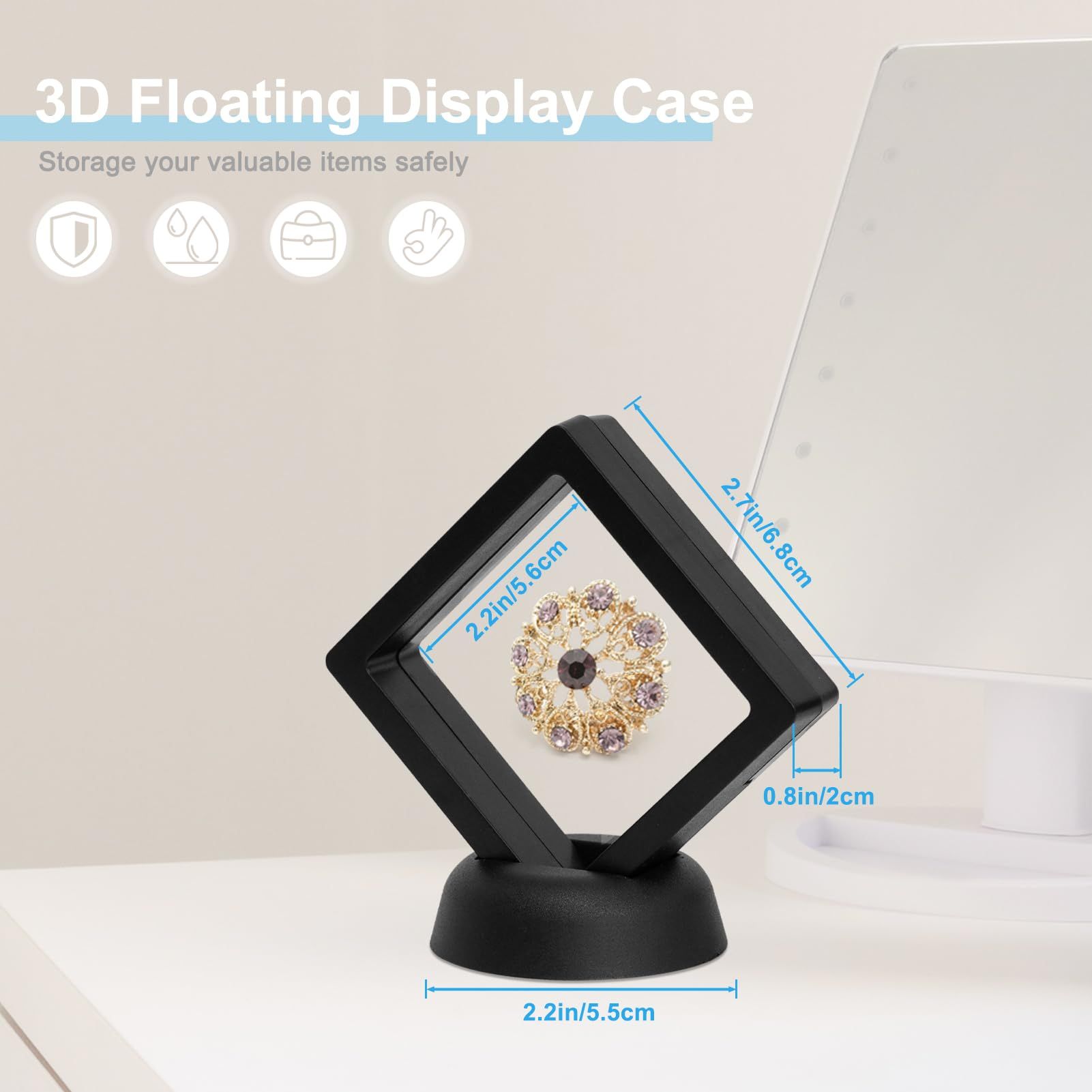 3D Floating Display Case view 4