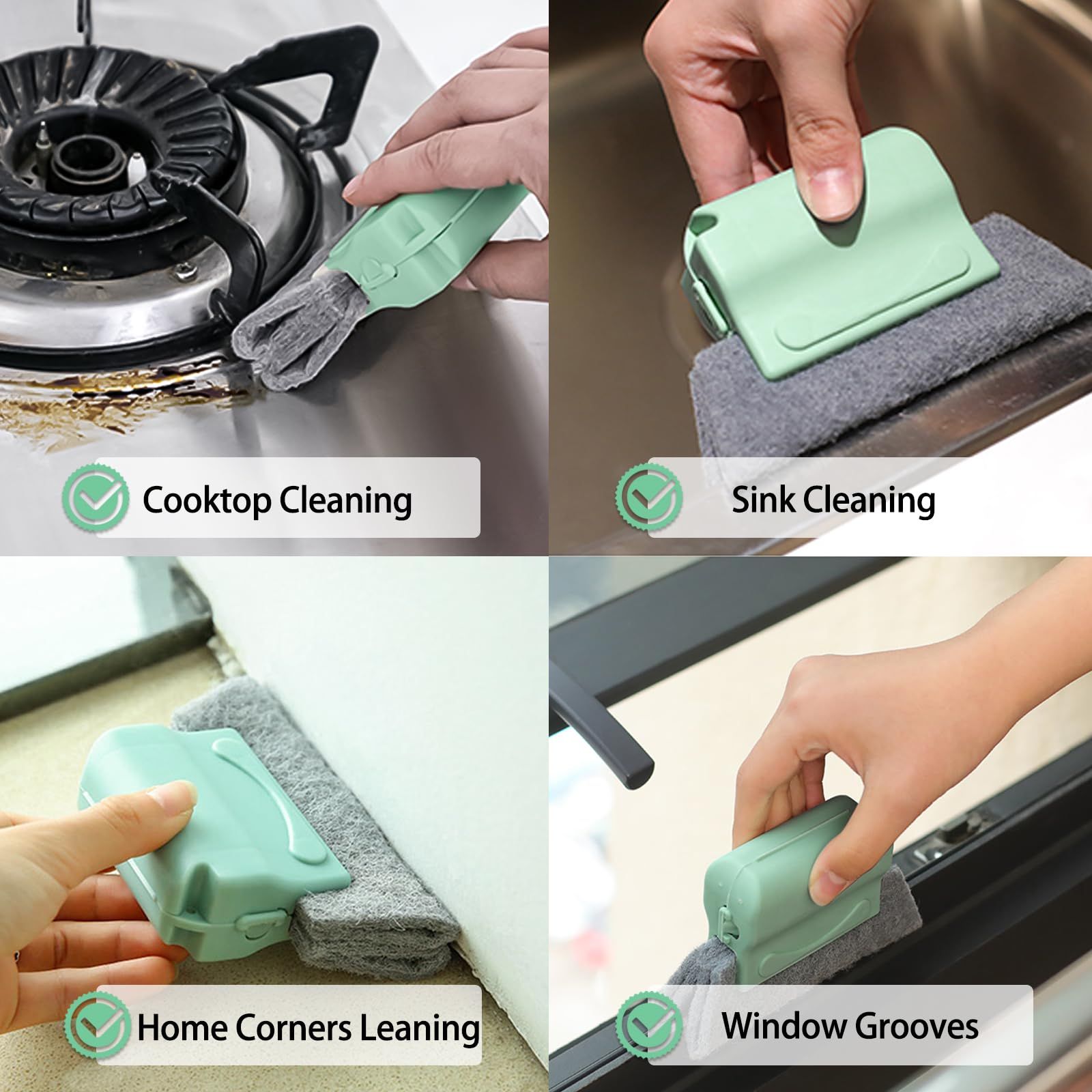 3 Pcs Window Groove Cleaning Brush view 4