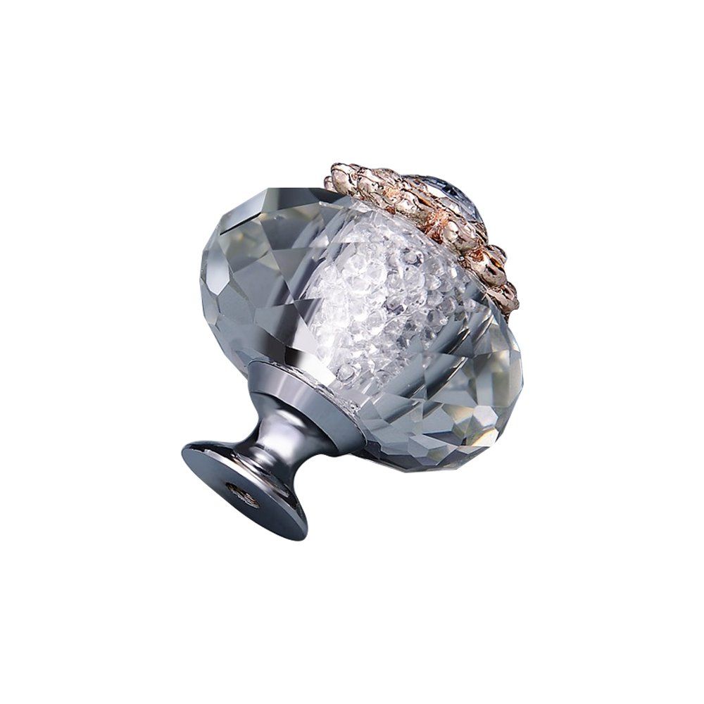6 - Pack K9 Crystal Knob Diameter 40mm Cabinets Drawer Knobs Clear Bright Ball view 5