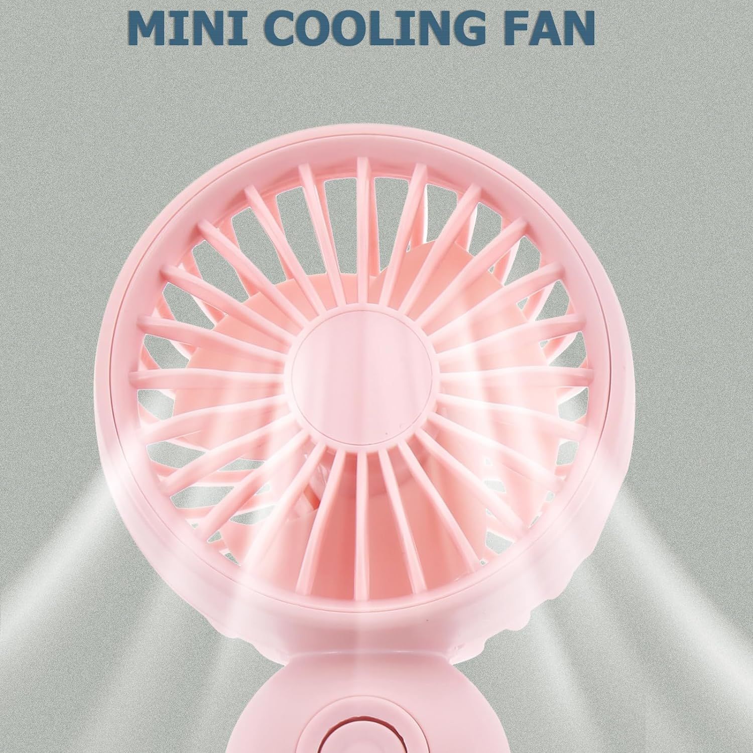 Mini Fan 2 Pack, Cute Handheld Fan Battery Operated Lightweight Small Personal view 2