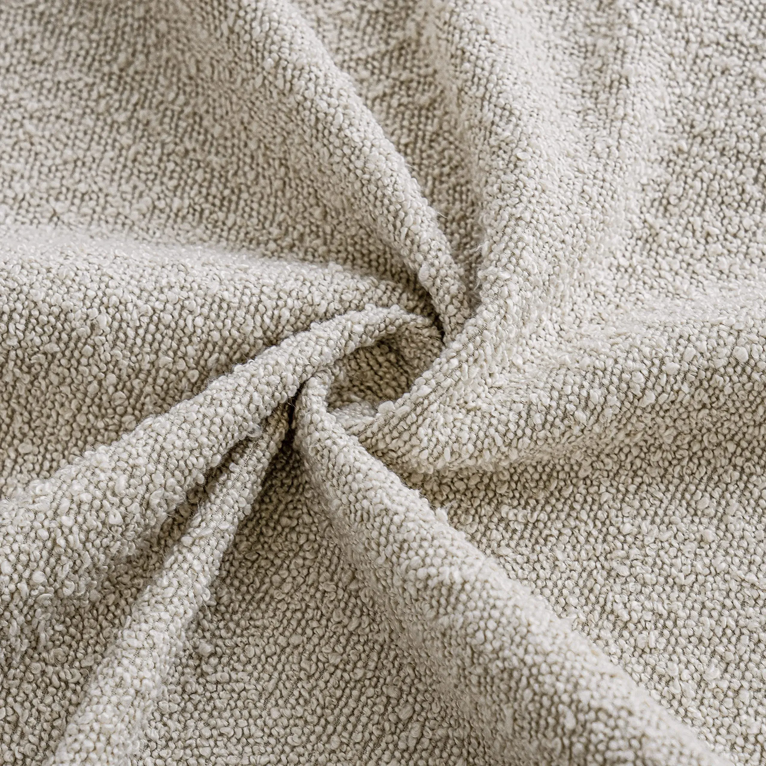 Solid Pillow Cases Textured Boucle Throw Pillow Covers Cozy Modern Decorative view 5