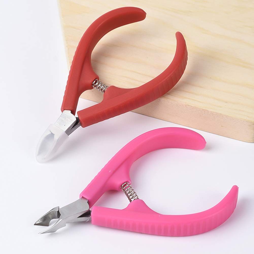 2 Pack Nail Tool Plastic Handle Dead Skin Scissors view 2