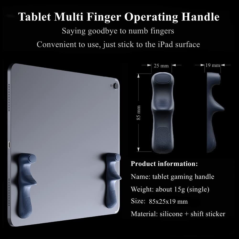 Gaming Handle , Multi-Finger Operation Silicone Gamepad Grip, Tablet Game view 2