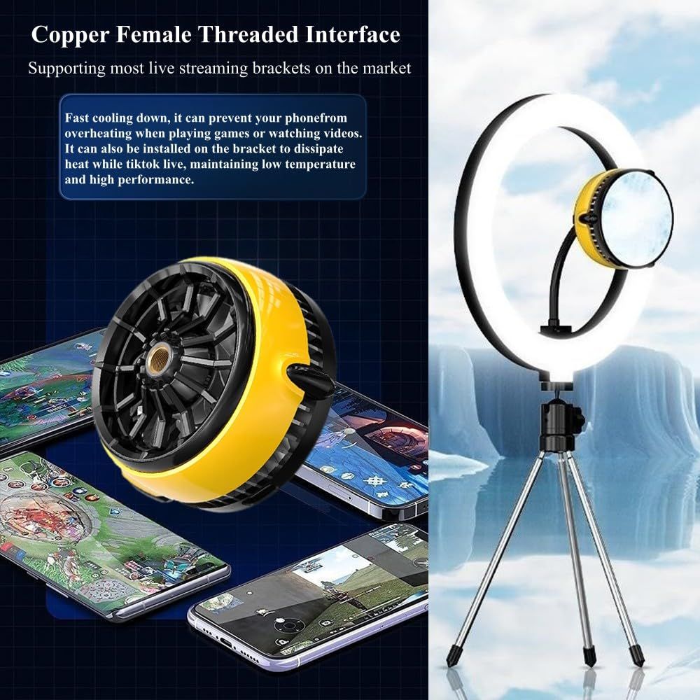 Mobile Phone Cooler - Portable Magnetic Cellphone Cooling Fan Smartphone view 3