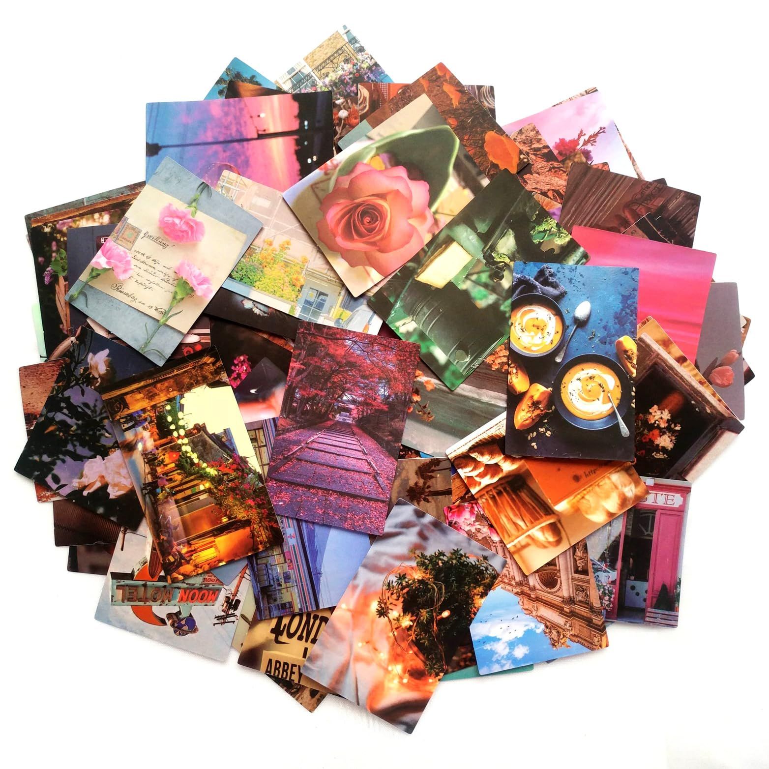 50Pcs Vintage Scrapbooking Stickers Supplies Kit — image 1