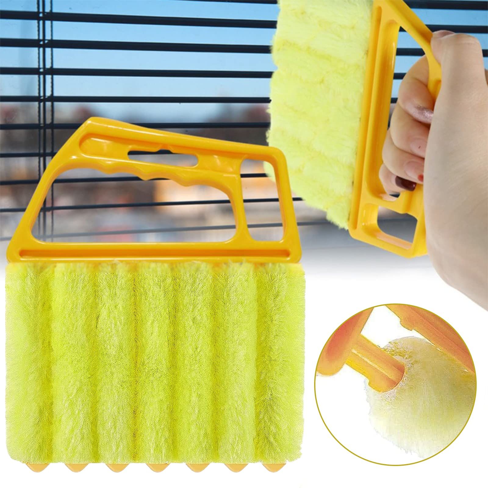 4 Pcs Blind Cleaner Duster Tool 7-Finger Dusting Cleaner Tool for Window & Air view 5