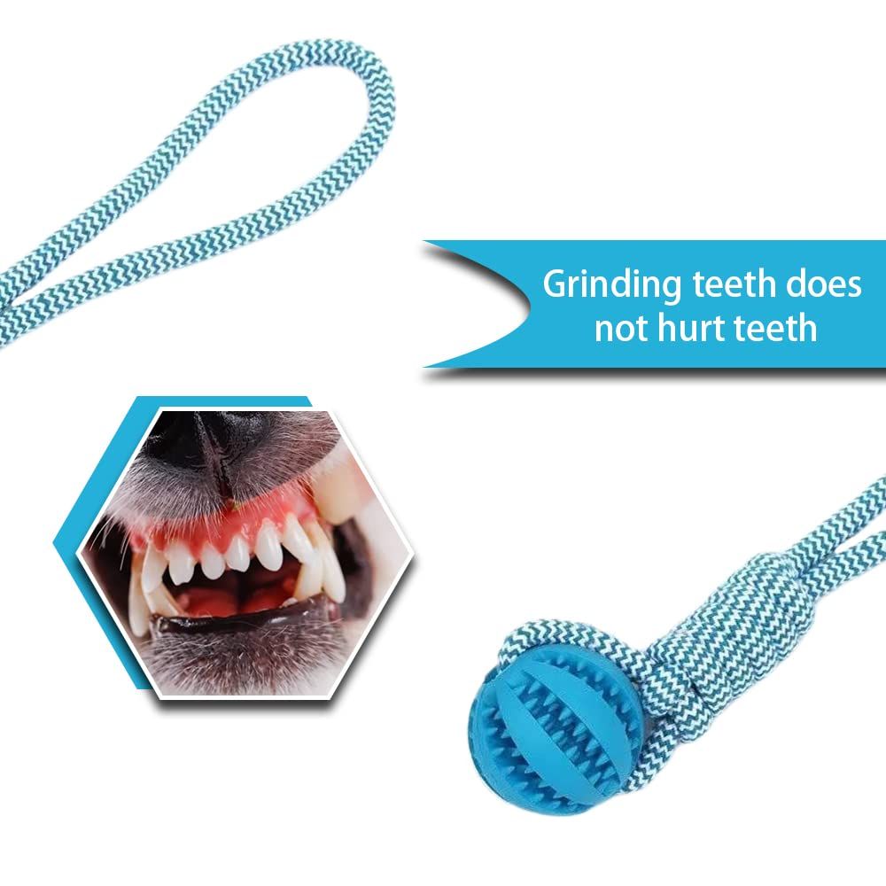 Dog Rope Ball Bite Resistance Training Ball Dog Toy with Rope Interesting Dog view 3