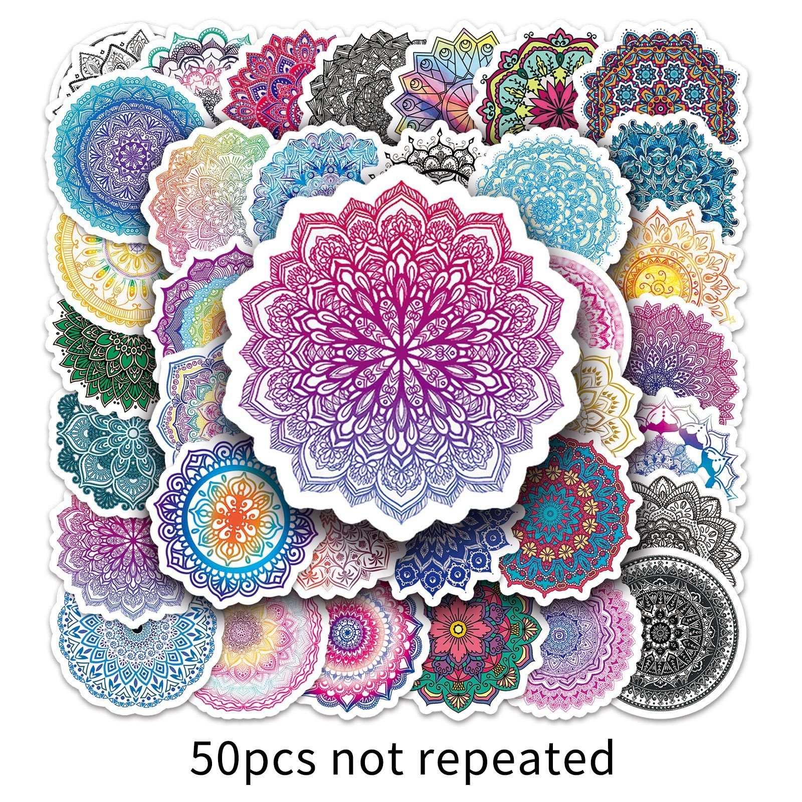 Datura Mandala Stickers 50 Pcs view 5