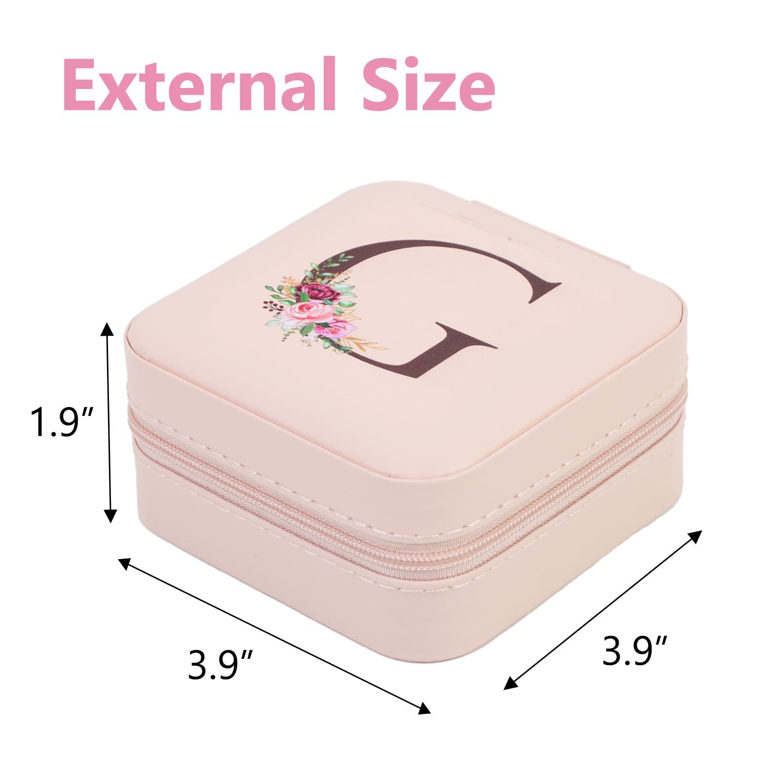 Travel Jewelry Box with Mirror for Women Girls view 5