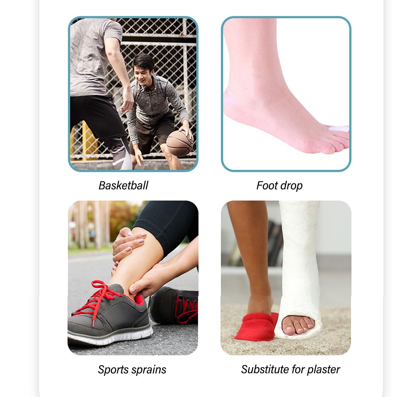 (Left Foot) Drop Foot Brace for Walking Stretching Plantar Arch Compression view 4