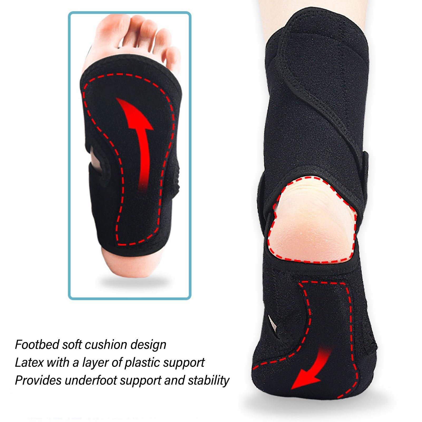 (Left Foot) Drop Foot Brace for Walking Stretching Plantar Arch Compression view 5