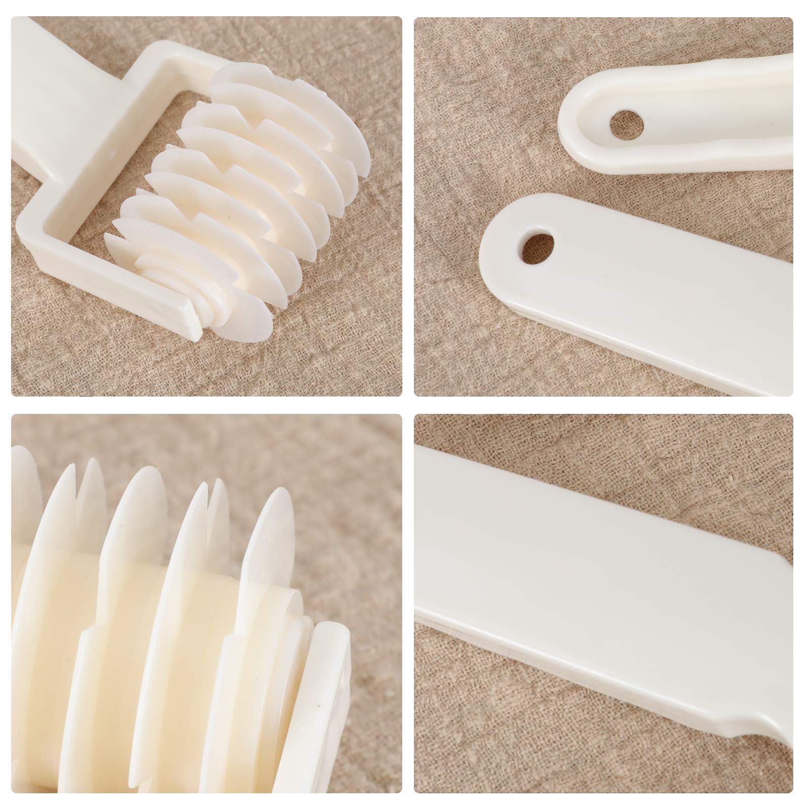 2Pcs Lattice Roller Cutter Pastry Cutter Roller DIY Baking Tool for Dought view 4