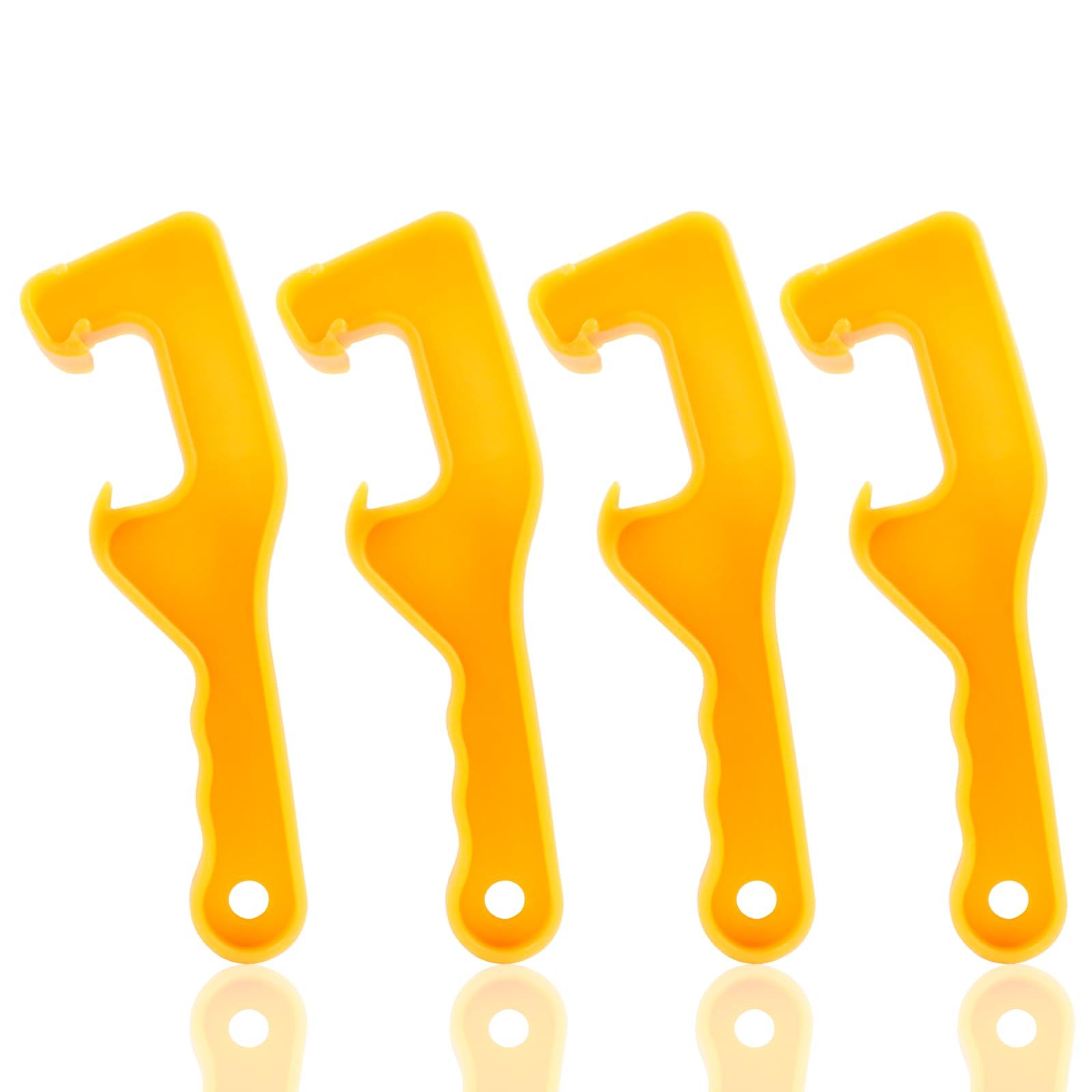 4 Pieces Plastic Bucket Lid Opene Paint Can Opener Bucket Opener Wrench Tool view 2