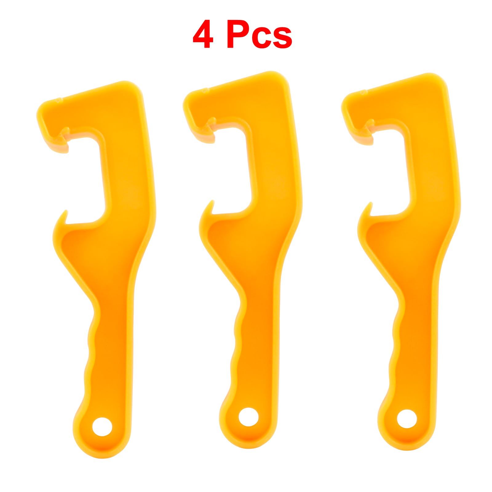 4 Pieces Plastic Bucket Lid Opene Paint Can Opener Bucket Opener Wrench Tool view 3