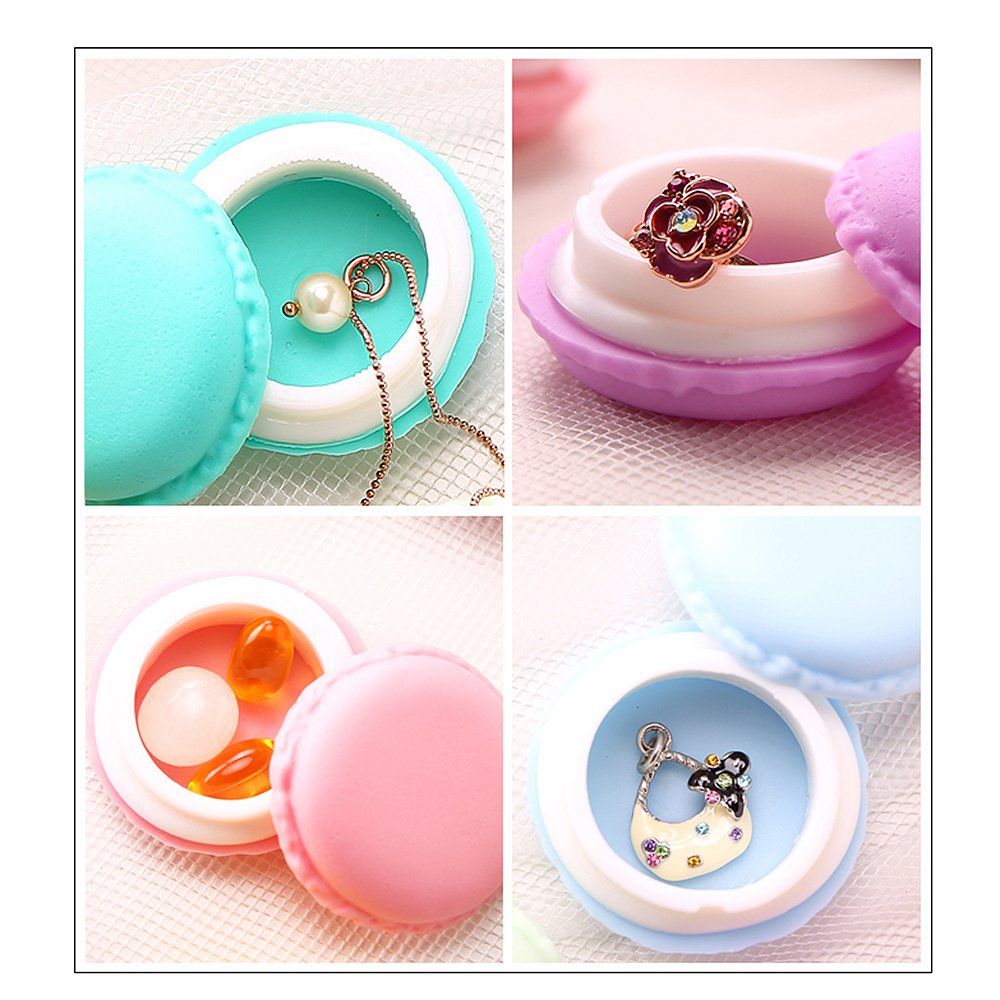 9pcs Cute Box, Colorful Macaron Jewelry Storage Box, Shape Storage Box Candy view 4