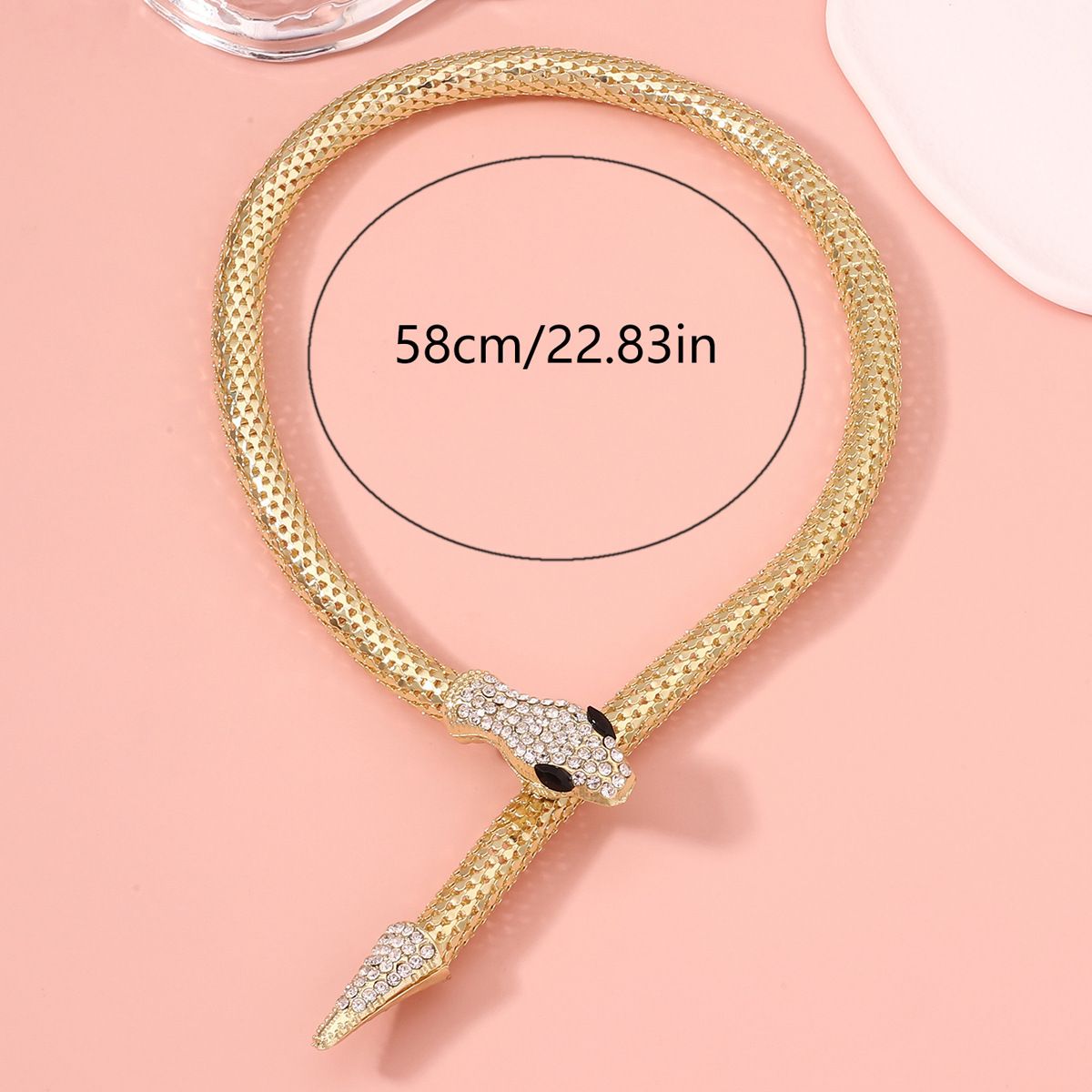 Fashion Femme Jewelry Full Rhinestone Accessories gold Crystal Snake long view 3