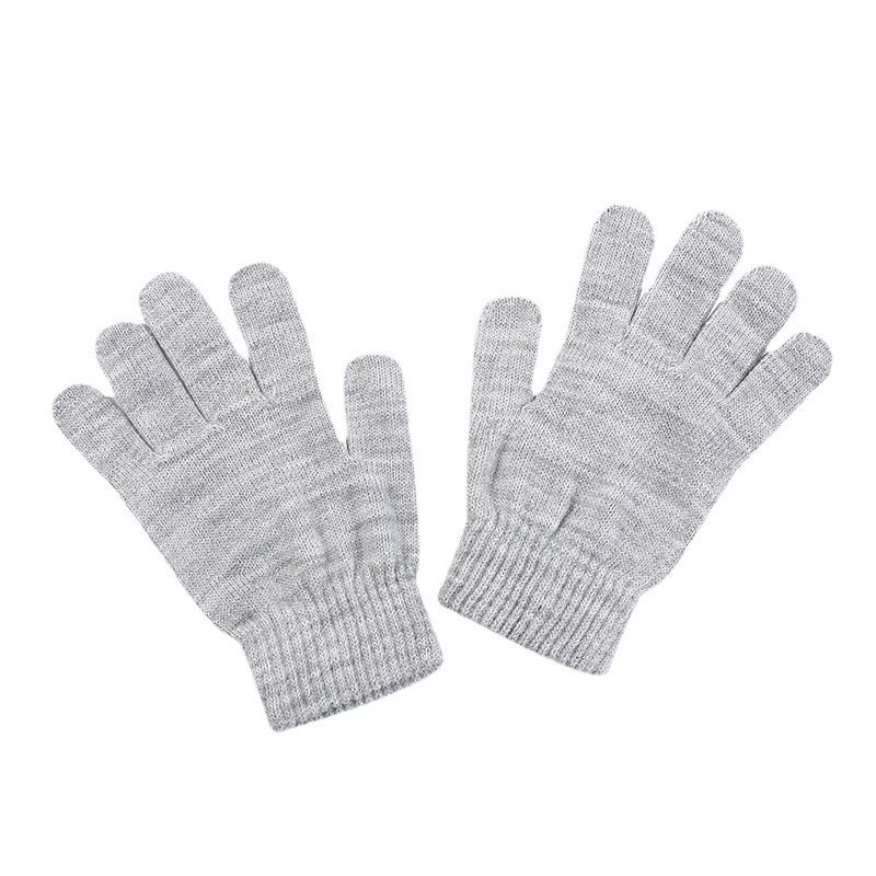 2pairs Accessories Kids Gloves Magic Knit Gloves for Girls/Boys Solid