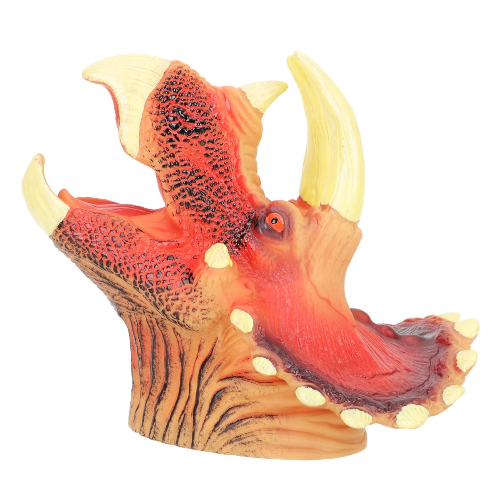 Educational Dinosaur Toy Triceratops Hand Puppet Toys Puppets for Kids Dino