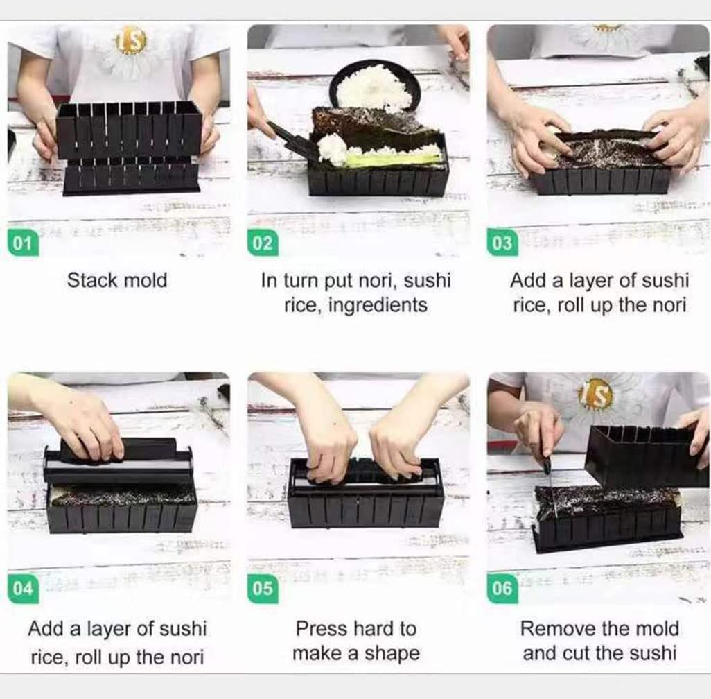 Sushi Maker Home Sushi Mold Press Plastic Sushi Maker Tool Easy Sushi Making view 2