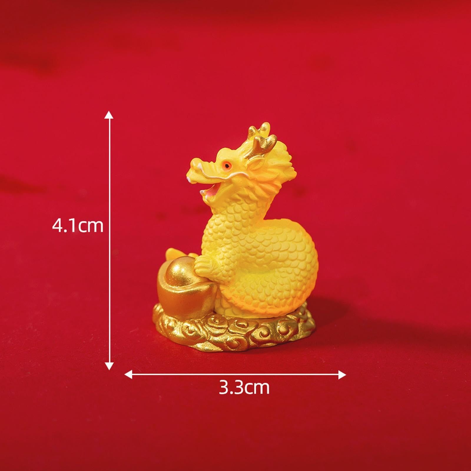 Chinese Golden Dragon Statue Animals Sculpture Attract Wealth And Protect Your view 2