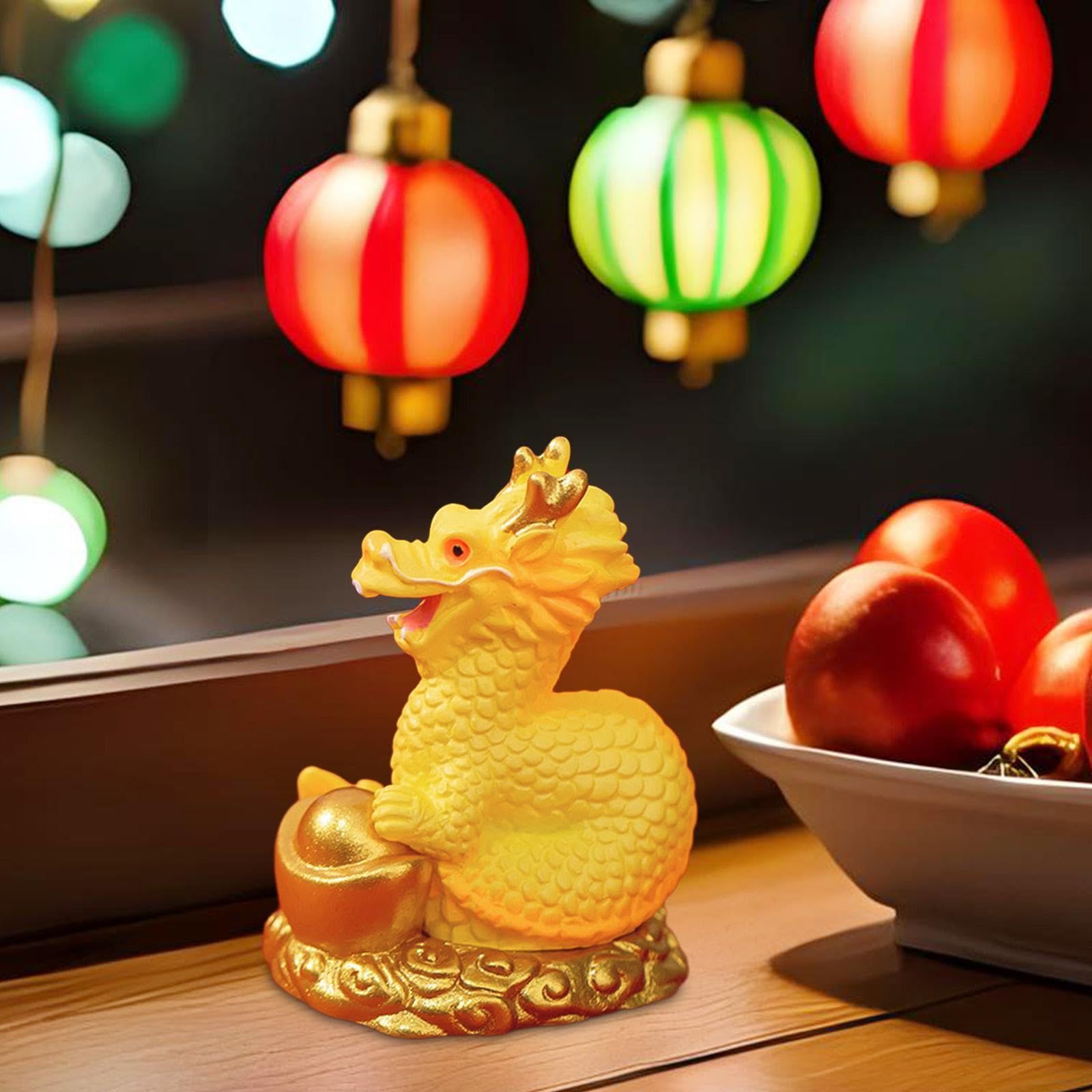 Chinese Golden Dragon Statue Animals Sculpture Attract Wealth And Protect Your view 4
